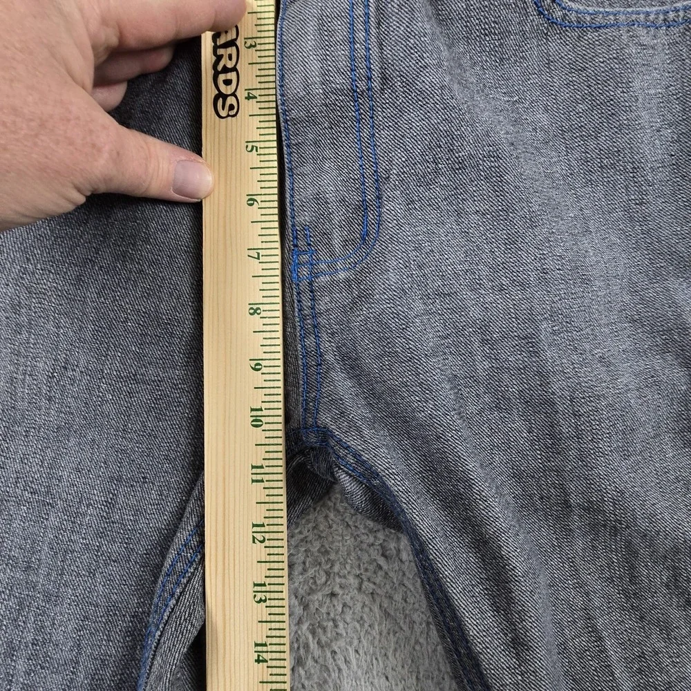 Old Skool‎ Denim Jeans Black Medium Wash Mens 36X30 Hip Hop Baggy